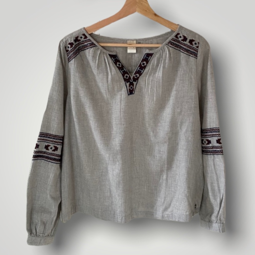 Roxy • Boho Embroidered Blouse